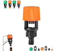 Inferright Mixer Tap Hose Connectors Set, Adjustable Kitchen Tap Hoses Connector, For Most of Kitchen, Quick Fitting for Indoor, Outdoor, Garden (Orange B)