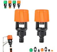 Inferright Mixer Tap Hose Connectors Set, Adjustable Kitchen Tap Hoses Connector, For Most of Kitchen, Quick Fitting for Indoor, Outdoor, Garden (Orange B*2)