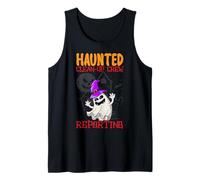 Infestato Clean-Up Crew Reporting School Janitor Halloween Canotta