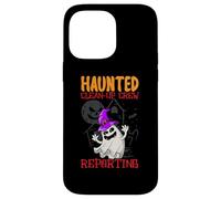 Infestato Clean-Up Crew Reporting School Janitor Halloween Custodia per iPhone 14 Pro Max