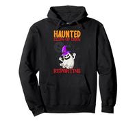 Infestato Clean-Up Crew Reporting School Janitor Halloween Felpa con Cappuccio