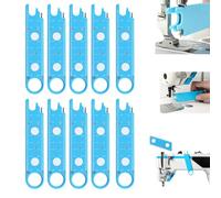 Infila aghi per macchina da cucire, 10 pezzi, per macchina da cucire, aiuto automatico S-Ewing con lente d'ingrandimento e righello, strumento rapido autofilettante per abbigliamento, modifiche