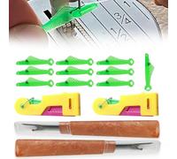 Infila Ago Automatico, Infila Aghi per Macchina da Cucire a Bocca di Pesce, Ripper per Cuciture Set, Filo di Plastica Infila, per rifinire Cucito Cucire e Ricamare, 14 Pezzi