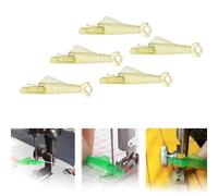 Infila-ago per macchina da cucire, infila-ago per macchina da cucire, infila-ago fai da te, strumento automatico per infilare l'ago, infila-ago rapido a occhiello per macchina da cucire (Giallo 5 PC)