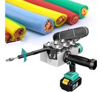 Infila-cavi automatico, alimentato a batteria al litio, per il cablaggio in | Velocità di lavoro 40 m/min, adatto a tubi ad angolo retto, scanalature a muro, canaline a pavimento, supporta il passaggio