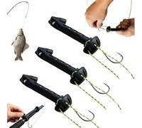 Infila mosche magnetico per pesca a mosca, infila le punte per pescare facilmente piccole mosche e tippet sull'acqua, aiuto universale per nodi per infilare ami (3 pezzi)