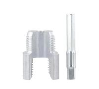 Infila tubo integrato da 20 mm/25 mm per tubi in PPR, PVC e acqua, strumento di filettatura interna ed esterna, 1 fustella in metallo con bordo resistente all'usura (25 mm)