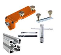 Infilamento per profili in alluminio Precision-T-Groove Strumento di taglio filettato, filettatura per estrusione modulare | Strumento di organizzazione del foro M8/M6, accessori per l'assemblaggio