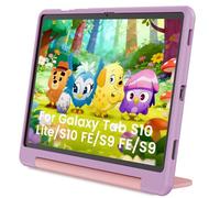 INFILAND Custodia per Bambini per Samsung Galaxy Tab S10 FE / S10 Lite / S9 FE (10,9 pollici)/S9 11 pollici, Cover Antiurto con Supporto e Maniglia, Leggera, Robusta (Lavanda-Rosa)