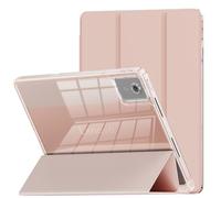 INFILAND Custodia per Lenovo Idea Tab 11" 2025,Cover Smart Protettiva Trasparente con Supporto,Ultra Sottile,per Lenovo Idea Tab 11 Pollici TB336ZU/336FU [Auto Wake/Sleep] (Oro rosa)