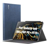 INFILAND Custodia per Samsung Galaxy Tab S10+ Plus/S9 FE+/S9+ Plus 12.4 pollici 2024/2023 Release, Supporto Multi-angolo, Funzione di auto-sveglia/sonno, Blu Navy