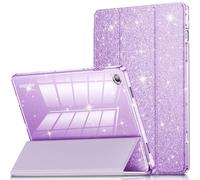 INFILAND Custodia Per Samsung Galaxy Tablet A9+/A9 Plus Da 11 Pollici Modello 2023 (SM-X210/X216/X218), Custodia In Pelle Glitterata Con Retro Trasparente Scintillante