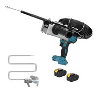 Infilatrice Automatica per Fili, infilatrice Automatica per Fili con Impugnatura Antiscivolo, Design Portatile 40 m/min, per Applicazioni di infilatura a Parete 2*Battery