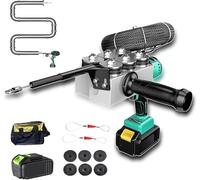 Infilatrice Automatica per Pareti, Tiratrice per Cavi Elettricista 50 M/min, Forza di Trazione: 550 N, con Regolazione Continua della velocità con Luce A LED, Strumento di Trazione, 1x2000ma