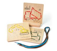 Infilatura secondo i numeri - macchine da costruzione BIGJIGS TOYS