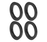 INFINAUTO 79.6mm a 56.1mm Anelli Centrici del Mozzo della Ruota dell'Auto Nero Ruote in Policarbonato Centro Albero Assorbente Colpi Hubrings 4 Pz