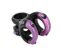 INFINAUTO Attacco Manubrio Corto per Mountain Bike, Attacco Manubrio 31,8mm 40mm, Bicicletta Strada MTB BMX Fixie Gear Ciclismo, Attacco Corto Cicli con Rialzo a 0 Gradi, Nero Viola, 1 Pezzo