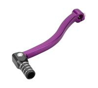 INFINAUTO Leva del cambio pieghevole per moto per Kayo T6 Braccio leva in lega di alluminio Leva viola Testa nera con anello tono argento