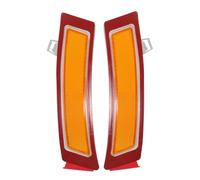 INFINAUTO Riflettore paraurti anteriore sinistro destro paraurti riflettore indicatore laterale No.63147274433/63147274434 per BMW X5 2011-2013 plastica rosso giallo durevole