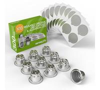 Infinesso 10 capsule riutilizzabili per Nespresso OriginalLine - Cialde da caffè ricaricabili compatibili con macchine Nespresso OriginalLine (10 cialde + 300 coperchi)