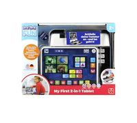 INFINI FUN - Il mio primo tablet 2 in 1 - giocattolo educativo elettronico - Giocattoli per l'imitazione - Varie aree tematiche come animali, numeri e alfabeto - a partire dai 2 anni