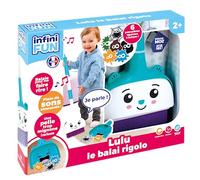 Infini Fun - Lulu Le Scopa Rigolo - La Prima Scopa Che Parla Quando spazza! - Set Completo di Scope, Pala e polveri Divertenti - Giocattoli d'imitazione per Bambini dai 2 Anni