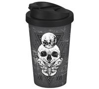 infinite by GEDA LABELS Coffee to go - Tazza con teschio mistico, 400 ml