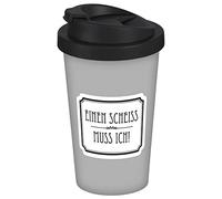 infinite by GEDA LABELS (INFKH) Coffee to go - Tazza con scritta Ein Scheiss muss ich 400 ml