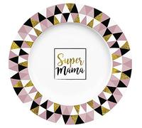 infinite by GEDA LABELS (INFKH) Piatto con motivo Super Mamma, 21 cm