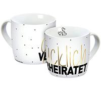 infinite by GEDA LABELS (INFKH) Tazza felice sposato 300 ml vero oro