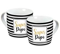 infinite by GEDA LABELS (INFKH) Tazza Super Papa a strisce, 300 ml