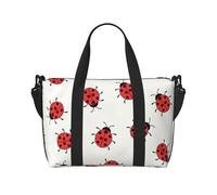 Infinite Maculato Stampa obliqua su tutta la mano Borsa da viaggio in poliestere Donne Uomini Duffel Pernottamento Borsone Tote Bag, Nero, Taglia Unica, Nero, One Size