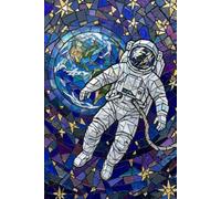 Infinite Orbit Chronology - Interstellar Spacewalker Logbook with Stained-Glass Galaxy Aesthetic: Midnight Blue Universe Theme; Wide Ruled Stationery ... and Planetary Discovery Observations