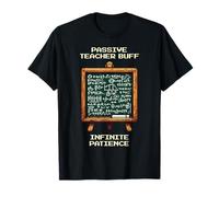 Infinite Patience Buff | Pixel Art Teacher Life Design Maglietta