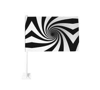 Infinite Spiral Vortex - Bandiera per auto, 30,5 x 45,7 cm, double face, per finestrini di veicoli, eventi sportivi, decorazione da parata