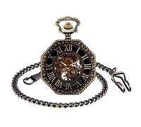 Infinite U- Numeri romani Dragon and Phoenix/Reindeer Hollow Pattern Orologio da tasca meccanico Idea regalo per uomo Donna …
