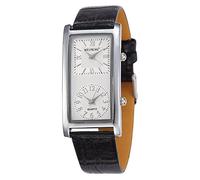 Infinite U Numeri romani numeri arabi doppio movimento nero cinturino in pelle PU donna/donna orologio al quarzo, Nero , Cinturino