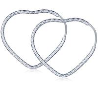 Infinite U, orecchini a cerchio in argento sterling 925, da donna / ragazza, in argento