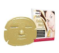 Infinitive Beauty - 5 x maschere gel patch per il viso in collagene, con cristalli, effetto “polvere d’oro 24 K”, antietà, anti invecchiamento, trattamento della pelle, antirughe, idratante, rassodante, sbiancante, rimuove le macchie e i punti neri, levigante