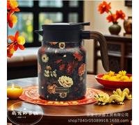 Infinitne Vintage Floral Pattern Tea, Vintage Floral Pattern Teapot With Built-In Infuser, 316 Stainless Steel Insulated Tea Bottle, With Lid For Home Office, Easy To Clean (F#)