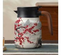 Infinitne Vintage Floral Pattern Tea, Vintage Floral Pattern Teapot With Built-In Infuser, 316 Stainless Steel Insulated Tea Bottle, With Lid For Home Office, Easy To Clean (N#)