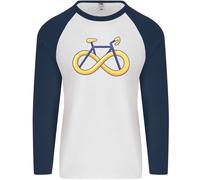 Infinito Bicicletta Uomo L/S Baseball T-Shirt