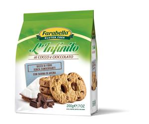 Infinito Cocco e Cioccolato Senza Glutine - Farabella 200 g