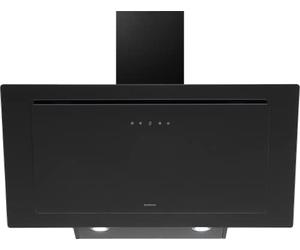INFINITON CMPTRAL-TN96 - Campana tipo T rovesciata perimetrale, vetro nero, 3 velocità, controllo tattile, filtro in alluminio 5 strati, 2 luci LED, larghezza 90 cm