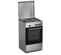 INFINITON Cucina a gas CC57TAC - Larghezza 50 cm, 3 Zone, Inox, Bruciatori con sicurezza FFSD, compatibile con gas naturale e Butano