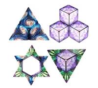 Infinity Cube - Cubo magnetico 3D anti-stress per bambini a partire da 8 anni e adulti, gioco di apprendimento IQ, dimensioni da viaggio 55 x 55 mm