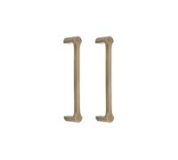 Infinity Decor Confezione da 2 maniglie a tulipano in ottone massiccio con finitura in ottone anticato, 170 mm, per interni mobili da cucina e credenze
