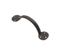 Infinity Decor Maniglia in ferro forgiato a mano curva D Penny End Pull Handle Vintage Design tradizionale finitura cera d'api 200 mm - Ideale per mobili da cucina e cassetti
