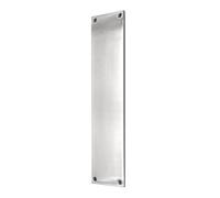 Infinity Decor Piastra di protezione per porta quadrata in ottone massiccio, design vittoriano, per porte interne ed esterne