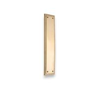 Infinity Decor Piastra in ottone satinato stile georgiano, 280 mm, con bordo a corda, per porte interne o esterne